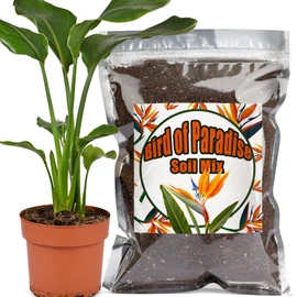 Organic Bird of Paradise Potting Soil Mix 1qt, Ideal for Indoor/Outdoor Potted Plants, Promotes Optimal Growth for Bird of Paradise