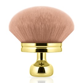 Extra Large Makeup Brush for Self Tanner, Self Tan Back Applicator, Body Brush Soft Comfortable Tanning Bronze Blend Oval for Face Leg Makeup Foundation (Gold)