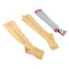 3Pairs Zipper Compression Socks Breathable Open Toe Over The Calf