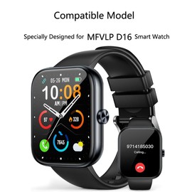 Futanwei [5 Pack] for MFVLP Smart Watch D16 Screen Protector 1.83" HD Clear Soft PET Film [Case Friendly][Anti-Scratch][Anti-Fingerprint][Bubble Free] Screen Protector for MFVLP D16 Smartwatch