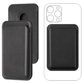 XUKZIMA 1 Pcs Magnetic Wallet Compatible with Mag-Safe for 15/14/13/12 Series PU Phone Card Holder Store 1-2 Cards