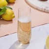 Prestee 12pk Stemless Plastic Champagne Flutes - 9 Oz, Clear