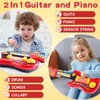 Kids Guitar-Piano 2-in-1 Musical Instrument, Toddler Guitar for 3-5 Year