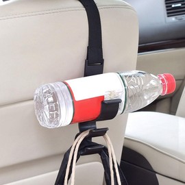 Car Hooks, Car Accessories, Long Seat Hooks, 2 Pieces, Headrest, Seat Hook, Loop Length Adjustable, Both Front and Back of Seats, Fall Prevention, Shopping Hooks, Storage Hooks, Convenient Goods, Car