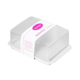 homeXpert Butterbox aus Kunststoff, weiß
