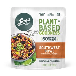 Loma Linda - Plant-Based Complete Meal Solution Packets (Southwest Chipotle Bowl (10 oz.), 12 Pack)