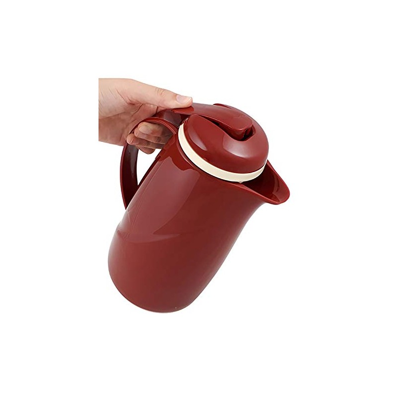 Helios Wave Push Thermos Flask Red 1 L - 6