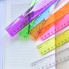 DAGONGREN Color Transparent Ruler Plastic Rulers - Ruler 12 inch