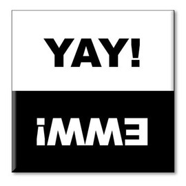 Clean Dirty Dishwasher Magnet Sign Indicator - Funny Cute Yay Eww Novelty Gift for Kitchen