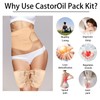 Txmyxgs Castor Oil Pack Wrap Kit, Rizinusöl Packung Wiederverwendbare Organic