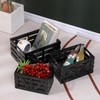 HTAYUXWO Storage Crates Nesting Wooden Boxes 3 Pack,Wood Storage Crates