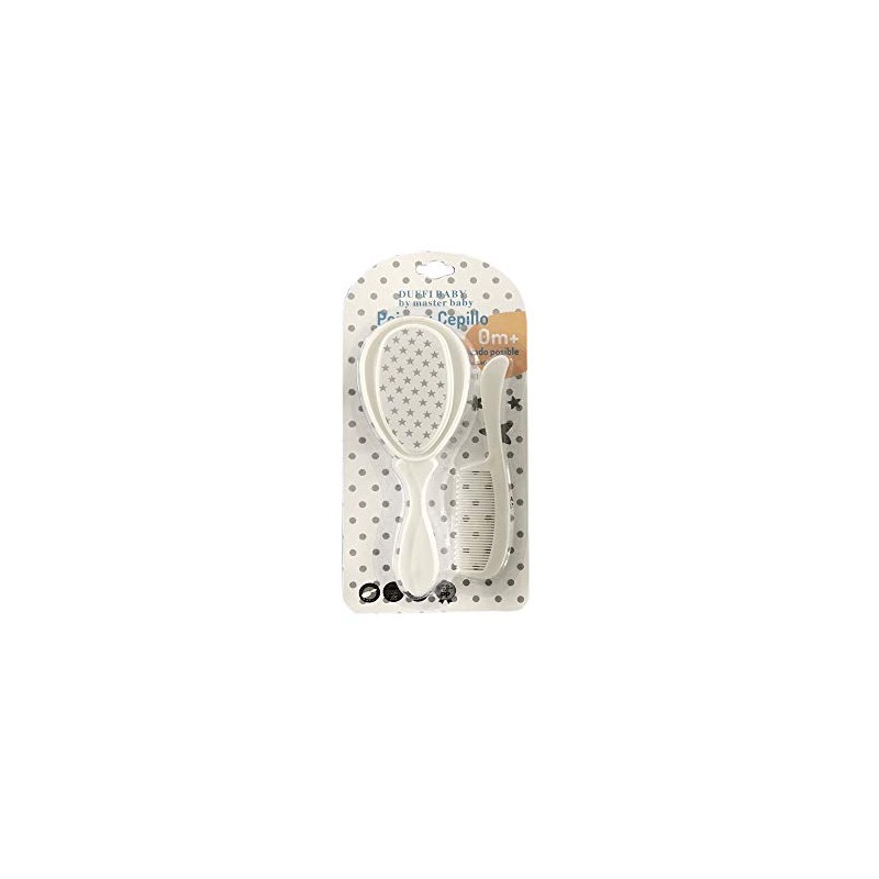 Baby Bites Duffi 0838-01 Unisex Brush and Comb Set White