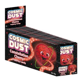 Cosmic Dust Constellation Cherry Popping Candy - 32 Packets of 10g Display Box - Fun and Exciting Popping Sensation - Great for Parties