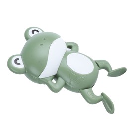 Juguetes para el baño de ranas nadadoras, hechos de materiales seguros Tiene un resorte y un mecanismo giratorio Bañera de cuerda Juguetes para la piscina para cumpleaños para Navidad(Cloudy green)