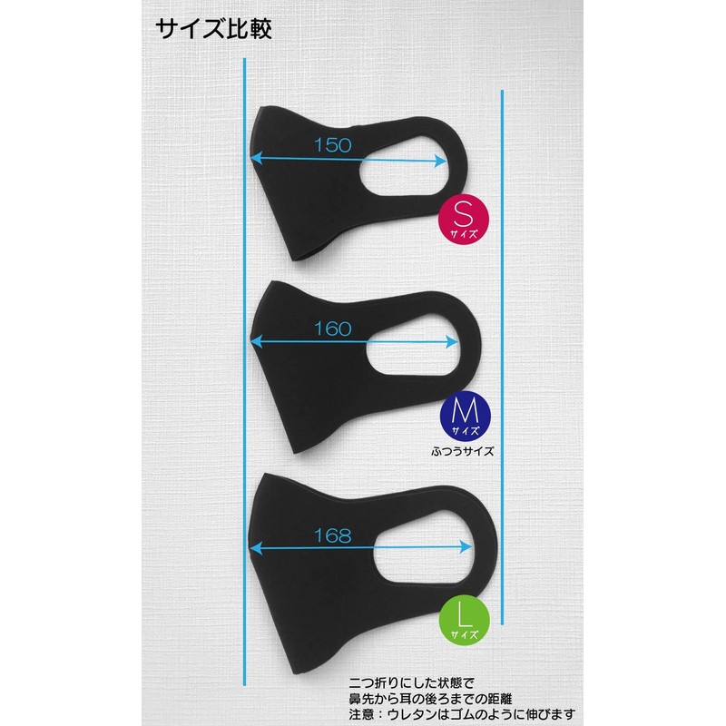 [ionAEGiS] 息のしやすい銅イオンウレタンマスク Mサイズ イオンライフ