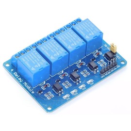 CANADUINO® 4 Relay Module 10A / 250V Opto-Isolated Inputs 3-24V for Arduino etc.