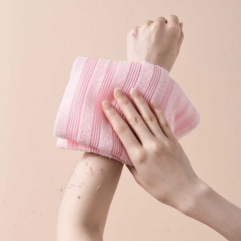 WOONEKY 2 Piezas Toalla Exfoliante Corporal De Tira Larga