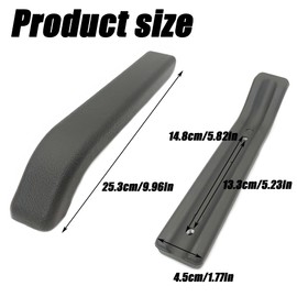 ZAHD Universal Wheelchair Armrest Cushion Waterproof Wheelchair Armrest Pad Wheelchair Arm Replacement Cushion for Wheelchair Armrests Padded Armrests for Wheelchairs (Black2)