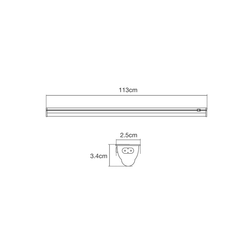 Forum CUL21664 LED Batten 4000K Cool White 14W
