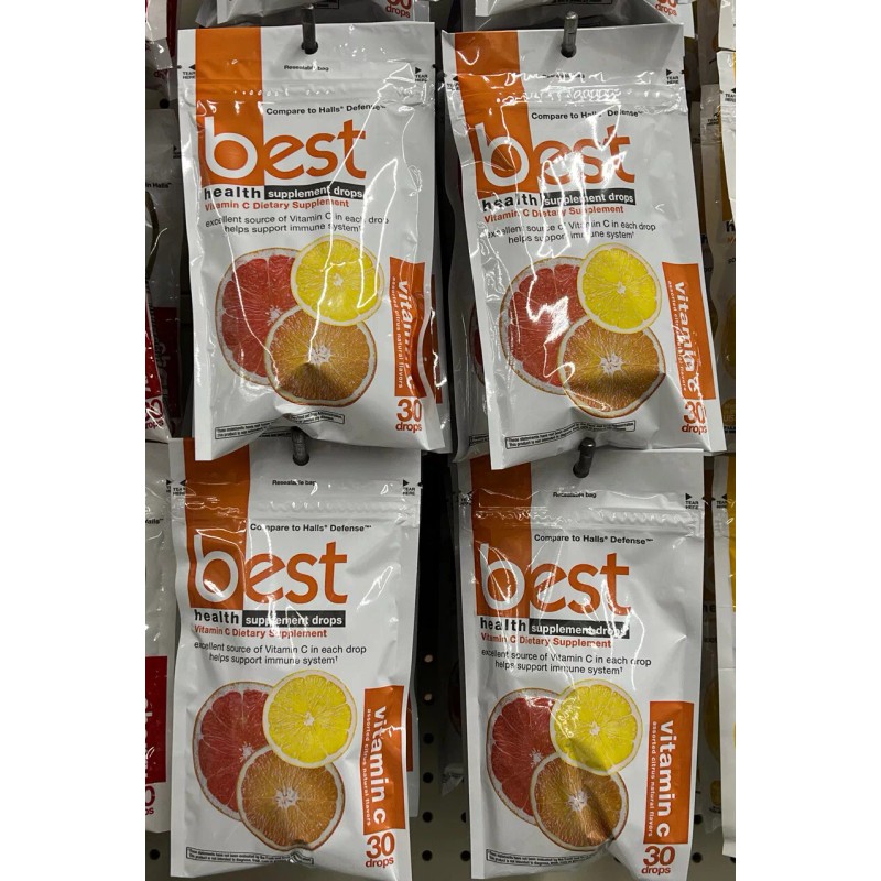 BestHealth 4 Best Health Menthol Cough Relief Suppressant Cough Drops