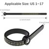 custom-sign Magnifier Ring Sizer 1-17 Measuring Jewelry Sizing Tool, Reusable