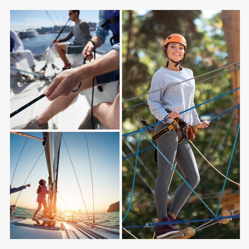 Polypropylene Rope, 2 mm, White Mooring Line, Braided Rope, Cordage,