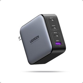 UGREEN Nexode 100W Cargador USB Tipo C GAN con 4 Puertos, Negro