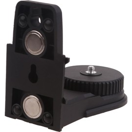Soporte de ajuste fino mejorado de nivel láser en forma de L, base giratoria magnética multifuncional para montaje en pared y techo