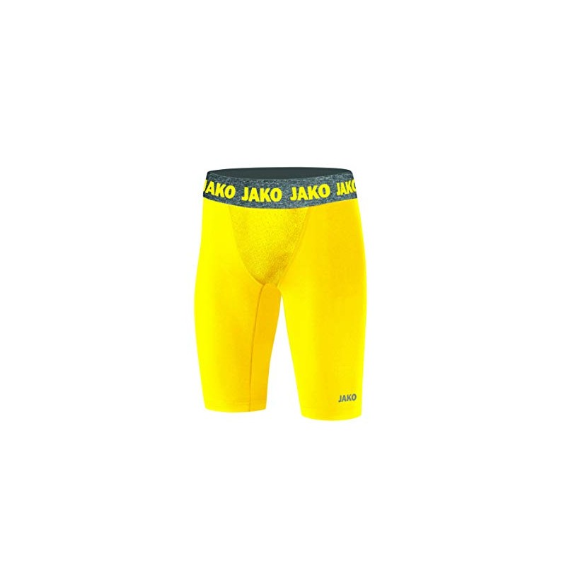 Jako Men’s Shorts, Tight Compression 2.0, yellow, 14