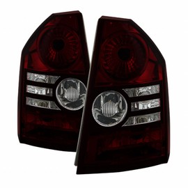 Spyder For Chrysler 300 2008 2009 2010 Xtune Tail Lights Pair LED Red Smoked | 9033834