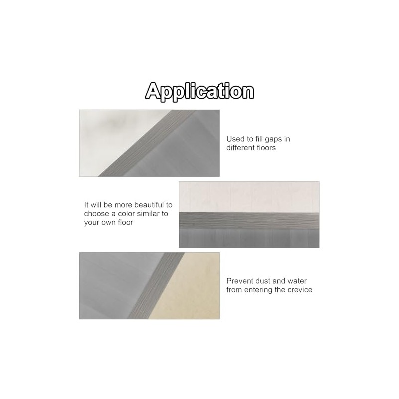 Floor Transition Strip - Self-Adhesive PVC Trim for Carpet to