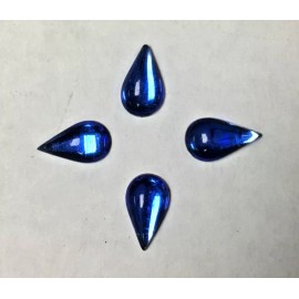 Unbranded Teardrop Glass Sapphire Blue Flat-back Rhinestones Lot of 144