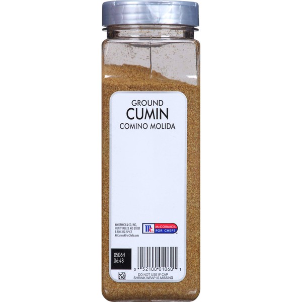 McCormick Ground Cumin Spice - 14 oz. container, 6 per case