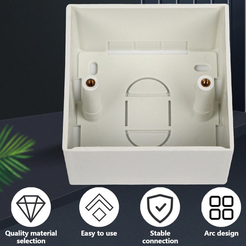 NIYATA 4pcs Surface Mount Back Box for Ethernet Wall Plates,