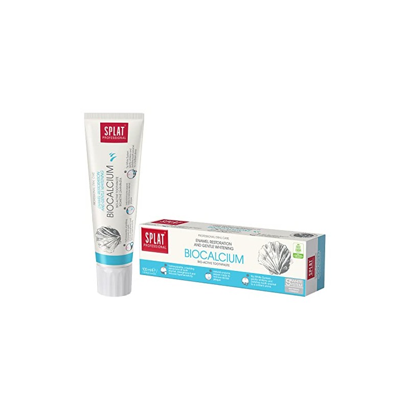 Professional Toothpaste Splat Biocalcium. Enamel Restoring and Safe Whitening. by