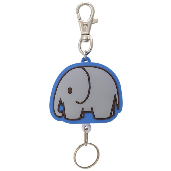 Tsujicel Keychain Rubber Character Elephant Miffy Blue Girls One Size,