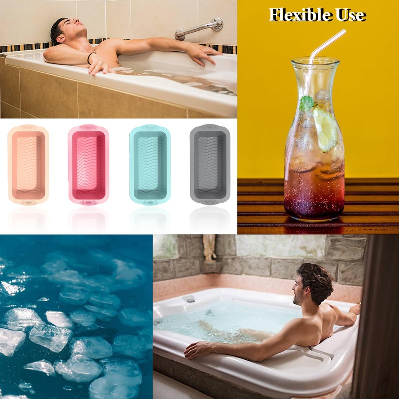 2 Pack Extra Large Ice Block Molds for Ice Bath