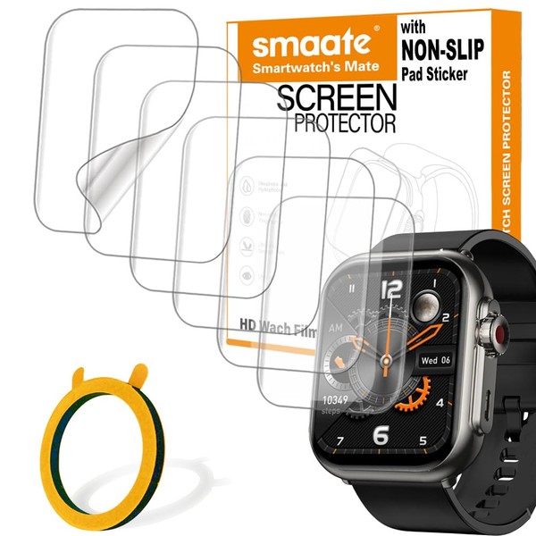 6-PACK Screen Protector Compatible with Jacoosa K62 1.85” Fitness Tracker