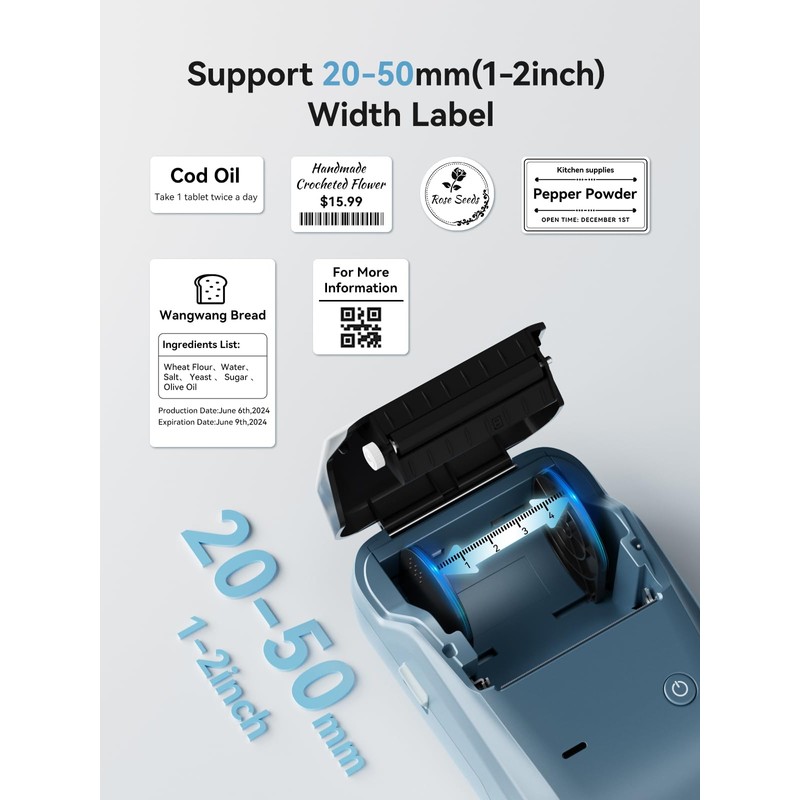 NIIMBOT B1 Bluetooth Label Maker Machine with Tape, Portable Label