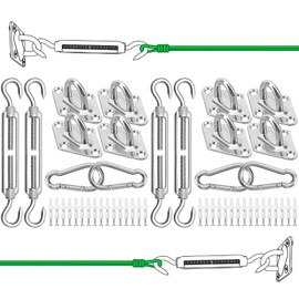 M6 Mounting Set Robust Awning Stainless Steel Hardware Kit for Triangle and Square Rectangle Awning Mounting Accessories Pack of 2
