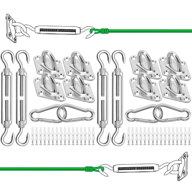 M6 Mounting Set Robust Awning Stainless Steel Hardware Kit for