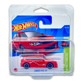 Hot Wheels Subaru WRX STI (Red) 4/5 HW Hatchbacks 2022 - 67/250 (Short Card) *** COMES IN A KLAS CAR KEEPER PROTECTIVE COLLECTORS CASE *** HCX04
