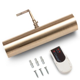 Concept Lighting 102L Concepdesigns Dimmable Wireless Picture Wall, Art, Library Light Battery Operated w/Remote Control, 11.5 inch, Antique Brushed Bronze