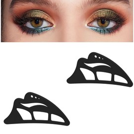 Eyetour Eyeshadow Tool Reusable Makeup Stencils – Quick & Easy Eyeshadow Guide, Washable Eyeliner Stencil Assistant for Beginners & Pros, Portable Eye Makeup Aid for Daily & Travel Use (2 PCS)