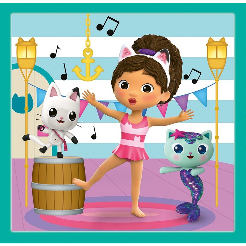 Gabby's Dollhouse 3 in 1 Puzzle