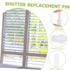 Housoutil Shutter Pins, 60PCS Shutter Repair Bolts, Plastic Plantation Shutter
