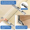MILYARD 4 Pcs 90 Degree Folding Door/Shelf Hinge, Hidden Bracket