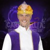 Sombrero Aladdin Turbante Dorado Perlas Cosplay Disfraz Acce Dorado