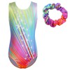 ZNYUNE Girls Leotards for Gymnastics Dancing Ballet Galaxy Fish Scales