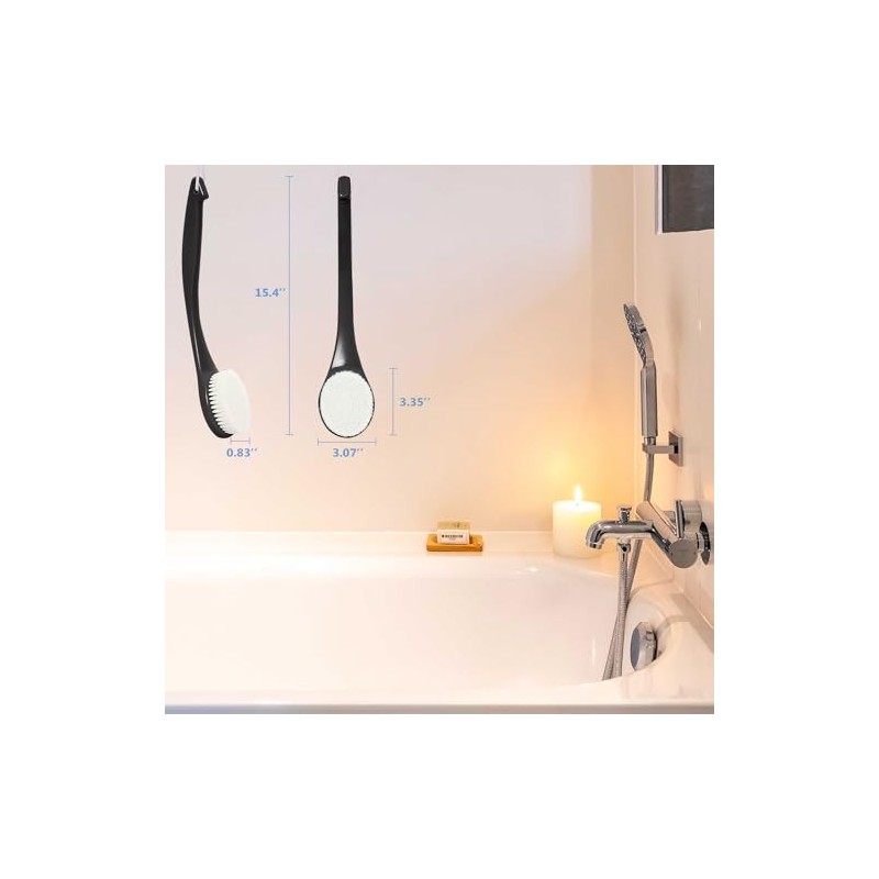 Cepillo de ducha exfoliante, cepillo de cuerpo de baño, cepillo